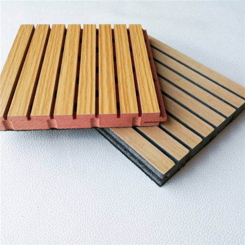 木质隔音板厂家产品由饰面,芯材和吸音薄毡组成.